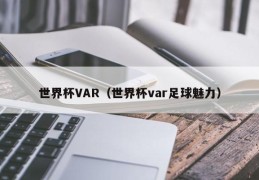 世界杯VAR（世界杯var足球魅力）